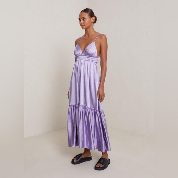 A.L.C. Rhodes Satin Dress Sz. 4 - Picture 1 of 12